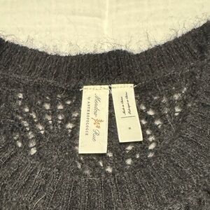Anthropologie Black Knit Sweater. Size small